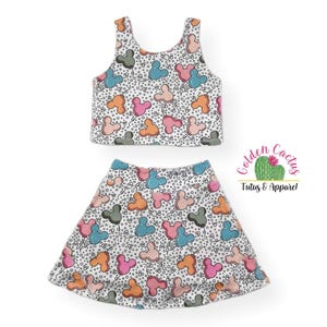 Magical Balloons Activewear Skirt Shorts Theme Park Summer Set Outfit PRE ORDER