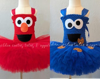 Red Monster Inspired Tutu Costume Dress