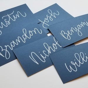 Etiquetas para bodas, etiquetas para regalos, etiquetas para padrinos de boda, etiquetas con nombre escritas a mano, etiquetas con caligrafía