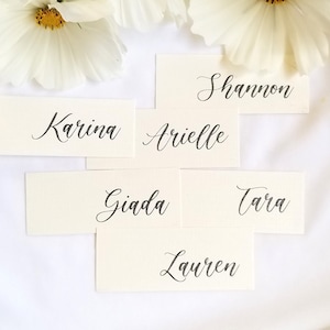 Custom gift tags, Wedding name tags, Place name tags, Bridesmaid name, Wedding gift tags, Ivory gift tag, Party gift tag