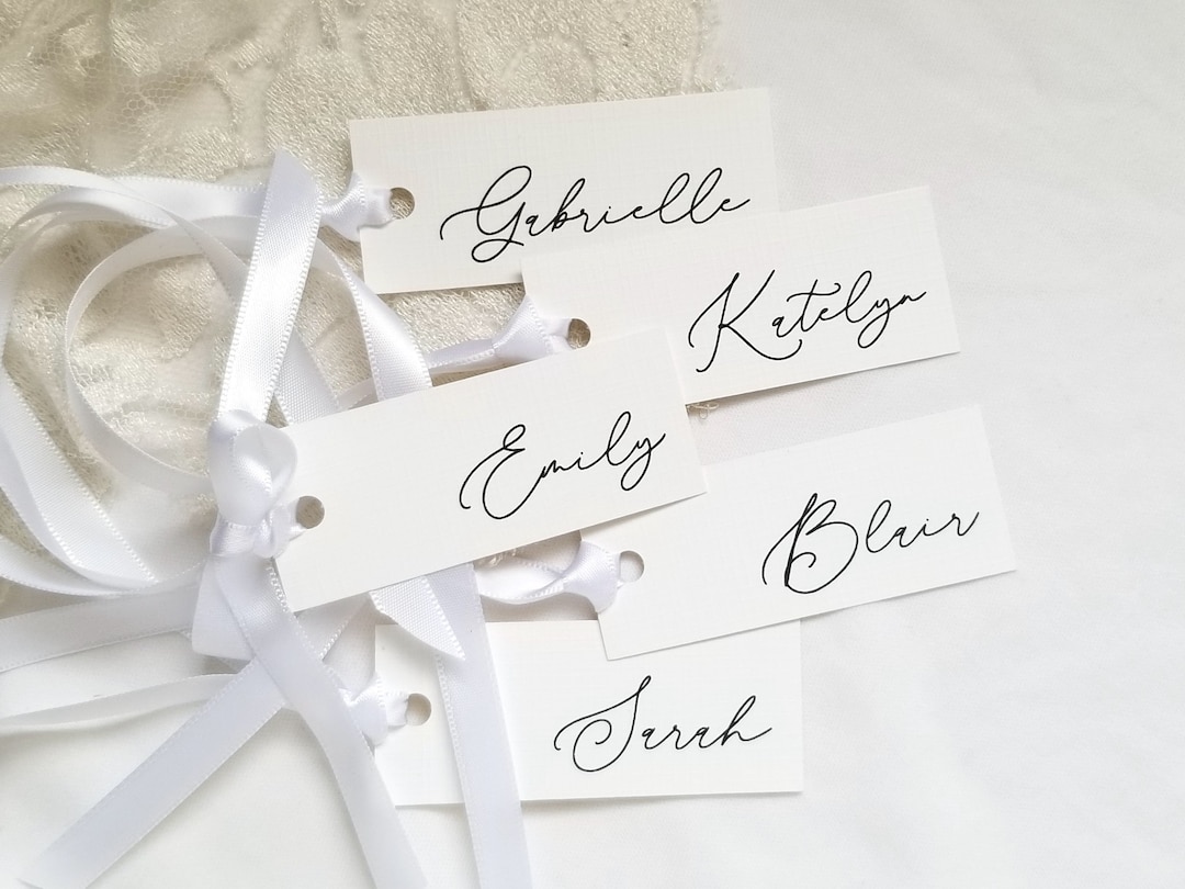 Wedding Gift Tags, Gift Tags With Ribbon, Hanger Name Tags, Bridesmaids ...