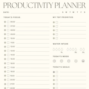 Productivity Planner