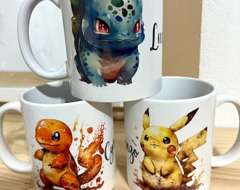 Pokémon Mug / Mug / Pokémon Mug / Mug / Personalized Mug / Children's Gift / Personalized Gift / Original / Unique / Salamech / Pikachu