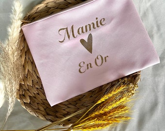 Bolsa grande / Bolsa personalizada / Regalo abuela / Mamá / Madrina / Navidad / Cumpleaños / Abuela en oro / Mamá en oro /