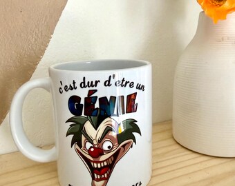 Mug / Genie / Laughing Mug / Funny Gift / Personalized / Crazy / Gift for Colleagues / Friends / Unique