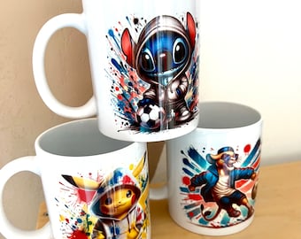 Cup / Mug / Stitch / Lion King Simba / Pikachu / Birthday gift / Baptism / Original