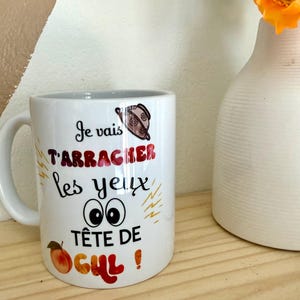 Mok / Ik ga je ogen uitrukken... / mok / cadeau / collega cadeau / grappige mok / lachmok / grappig cadeau / gepersonaliseerd