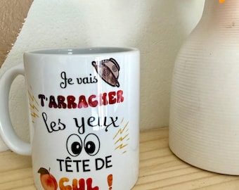 Mug / I'm gonna rip your eyes out... / mug / gift / colleague gift / funny mug / laugh mug / funny gift / personalized