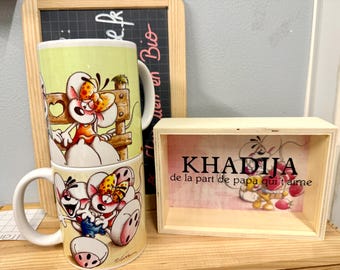 Diddl money box / gift box / diddl mug / personalized / mug / diddl