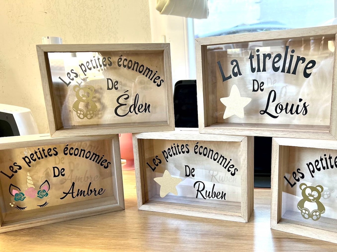 Tirelire Personnalisée Avec Prénom En Bois