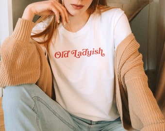 Lustiges T-Shirt, lustiges Geburtstags-Shirt, lustige T-Shirts, introvertiertes Shirt, sarkastisches Shirt, alte Dame Shirt, Retro-Tees, süße T-Shirts