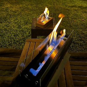 Brasero portátil de metal hecho a mano, brasero de mesa personalizado sin humo, chimenea de metal