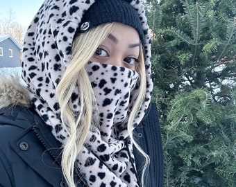 Custom Fleece Hood | Snowboard Hood | Ski Hood | Balaclava