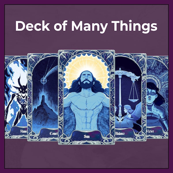 Printable Deck of Many Things Etsy