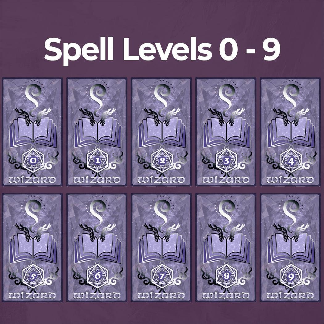 Wizard Spell Cards Blank, Form Fillable PDF, Printable Accessory ...