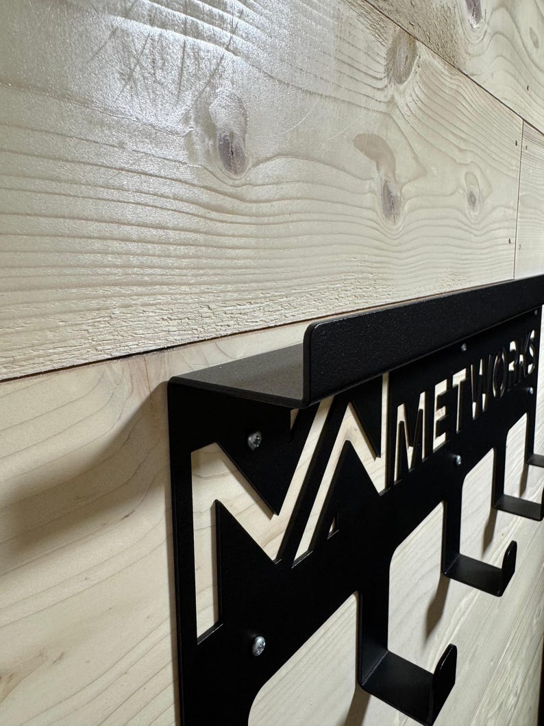 Custom Metal Name/logo Coat Rack, Personalized Hanger, Metal Wall Coat ...