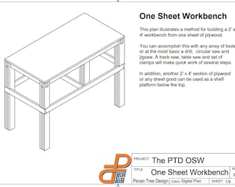 De la madera contrachapada a la productividad: el modelo en PDF definitivo para el banco de trabajo de bricolaje