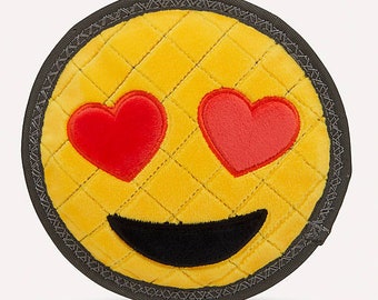 emoji heart chew toy, dog toys, dog chew toys,