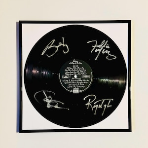 Queen A Day At The Races Signed Vinyl Record With Black Frame
