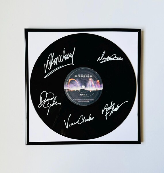 DEEP SXMPHONIC CONCERT TOUR2010 サイン入り Depeche Mode Live Album Signed Vinyl Record With Black Frame - Etsy