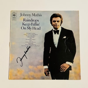 Johnny Mathis Vinyl Record LP Cover Autographed With Certification