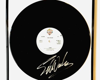 Eddie Van Halen Vinyl Record LP Framed Autographed With Certification