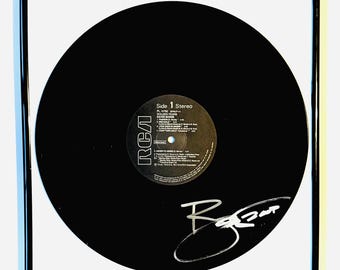 David Bowie Vinyl Record LP Framed Autographed With Certification