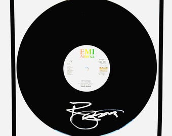 David Bowie Vinyl Record LP Framed Autographed With Certification
