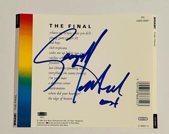 George Michael CD Sleeve Autographed With Certification