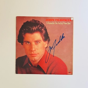John Travolta Vinyl Record LP Cover Autographed With Certification
