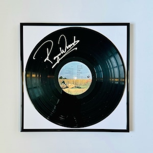 Pink Floyd Roger Waters Signed Vinyl Record With Black Frame