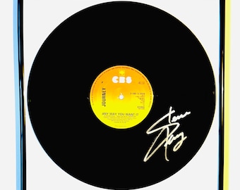 Steve Perry Journey Vinyl Record LP Framed Autographed With Certification
