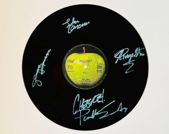 The Beatles Hey Jude Signed Vinyl Record Unframed