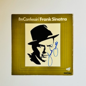 Frank Sinatra Point Of No Return Vinyl Record LP Cover Autographed