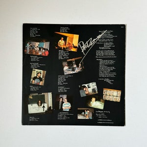 Phil Collins Vinyl Record Inner Sleeve Autographed