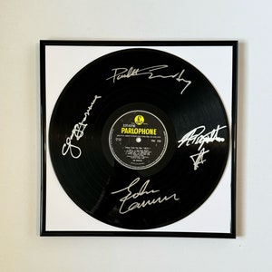 The Beatles Help! Signed Vinyl Record With Black Frame
