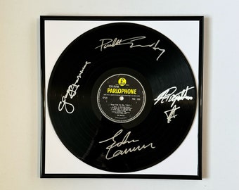 The Beatles Help! Signed Vinyl Record With Black Frame - Etsy