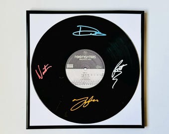Foo Fighters Greatest Hits Signed Vinyl Record With Black Frame