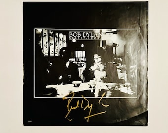Bob Dylan Street Legal Vinyl Record Inner Sleeve Autographed With Certification