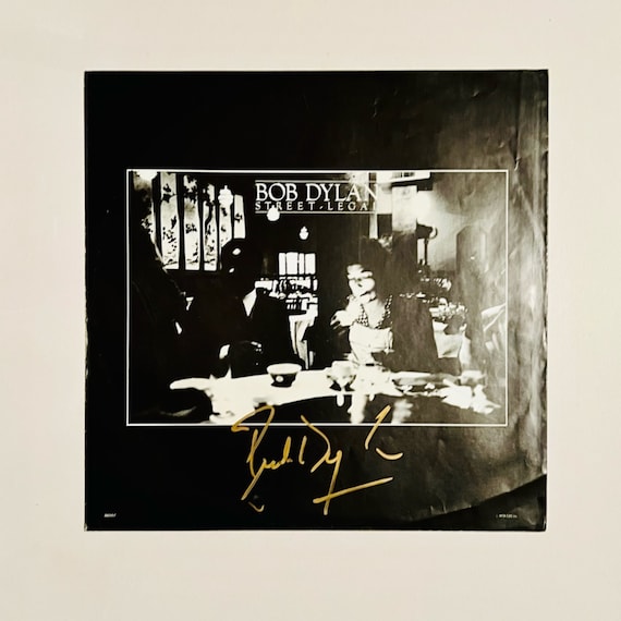 ボブ・ディラン　BOB DYLAN サイン入り　レコード ボブ・ディラン ストリート・リーガル ビニールレコード インナー