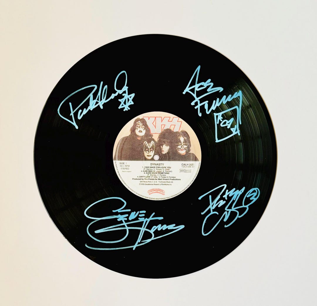 KISS signed autographed Album Dynasty COA Hologram main image 0
