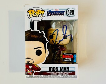 Robert Downey Jr. Iron Man Autographed Funko Pop Avengers Endgame NYCC 2019 Exclusive
