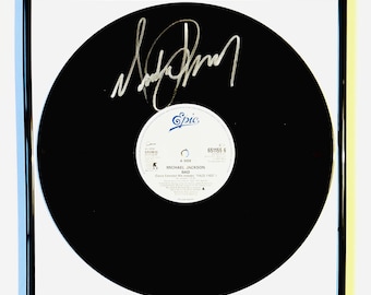 Michael Jackson Vinyl Record LP Framed Autographed With Certification