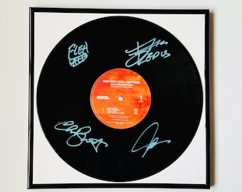 Red Hot Chili Peppers Californication Signed Vinyl Record With Black Frame