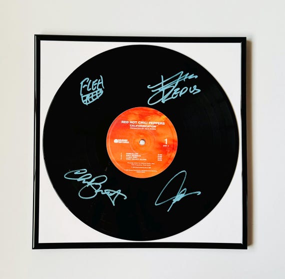 Red Hot Chili Peppers Californication Signed Vinyl Record With