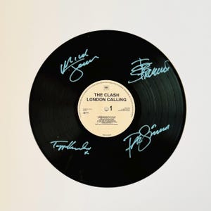 The Clash London Calling Signed Vinyl Record Unframed
