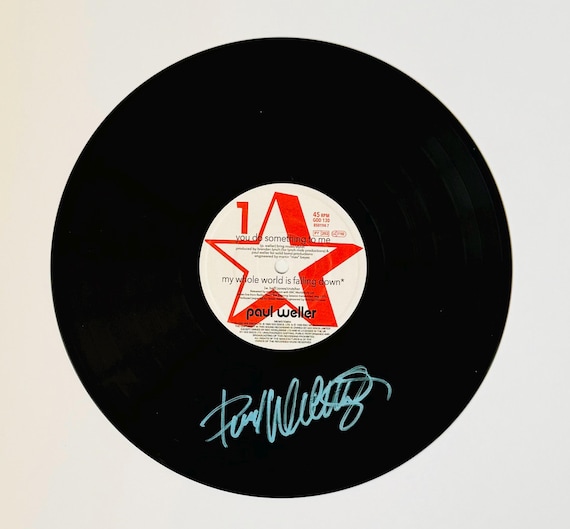 レア　ポールウェラー　直筆サインCD Paul Weller the jam ポール・ウェラー ザ・ジャム サイン入りビニールレコード フレーム