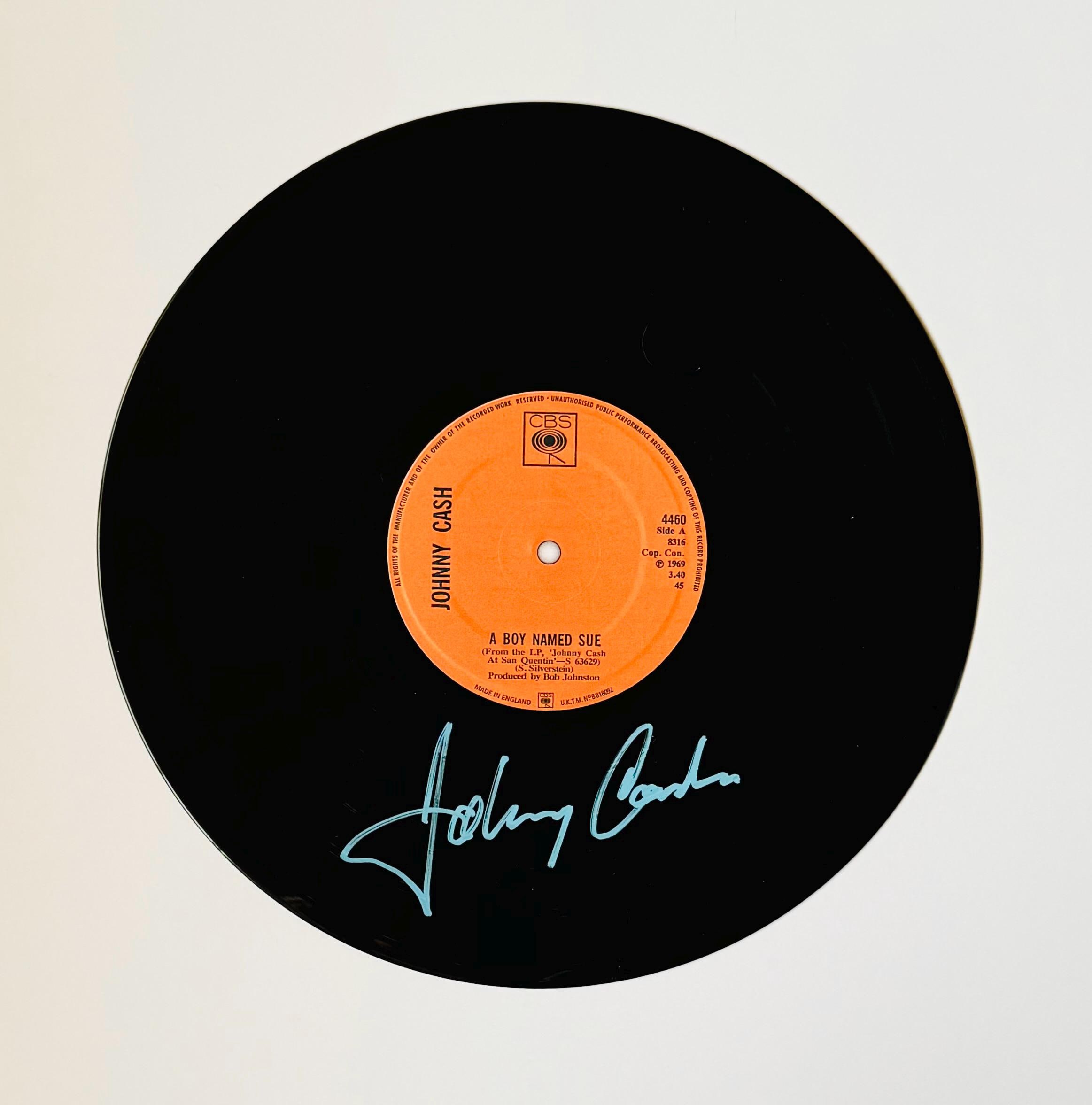 Johnny Cash ジョニー・キャッシュサイン入り レコード ジョニー・キャッシュ 『スーという名の少年』 サイン入りビニール