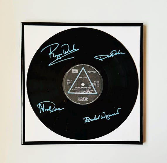 Pink Floyd 貴重LPレコード　2枚セット Pink Floyd Dark Side of the Moon Signed Vinyl Record With Black