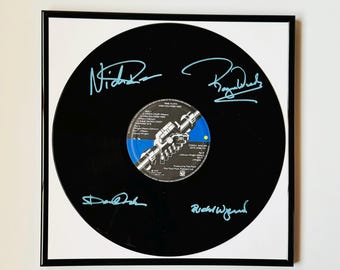 Pink Floyd Wish You Were Here Signed Vinyl Record With Black Frame